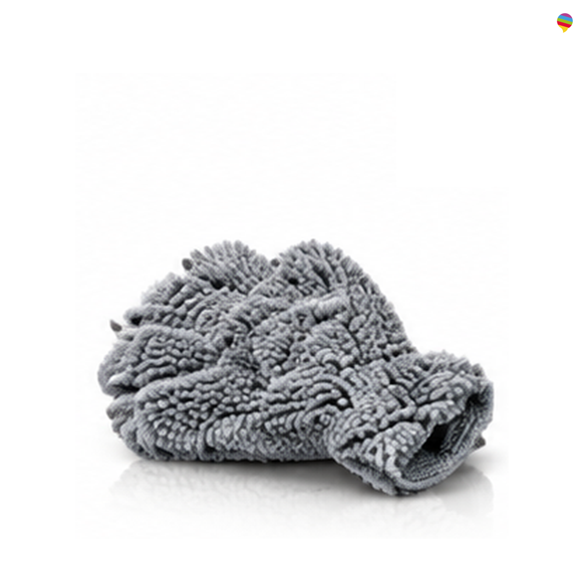 Chenille grau beidseitig