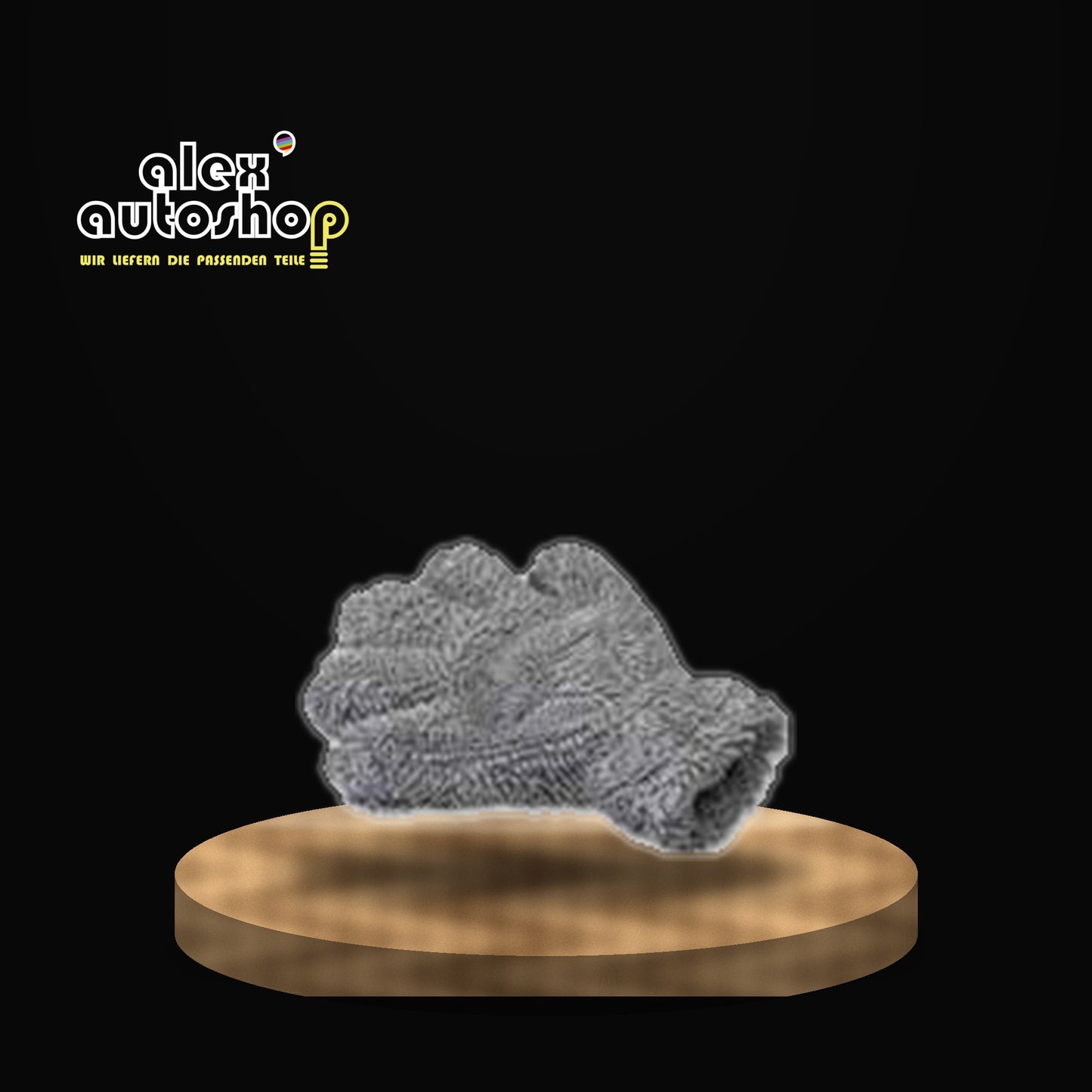 Chenille grau beidseitig