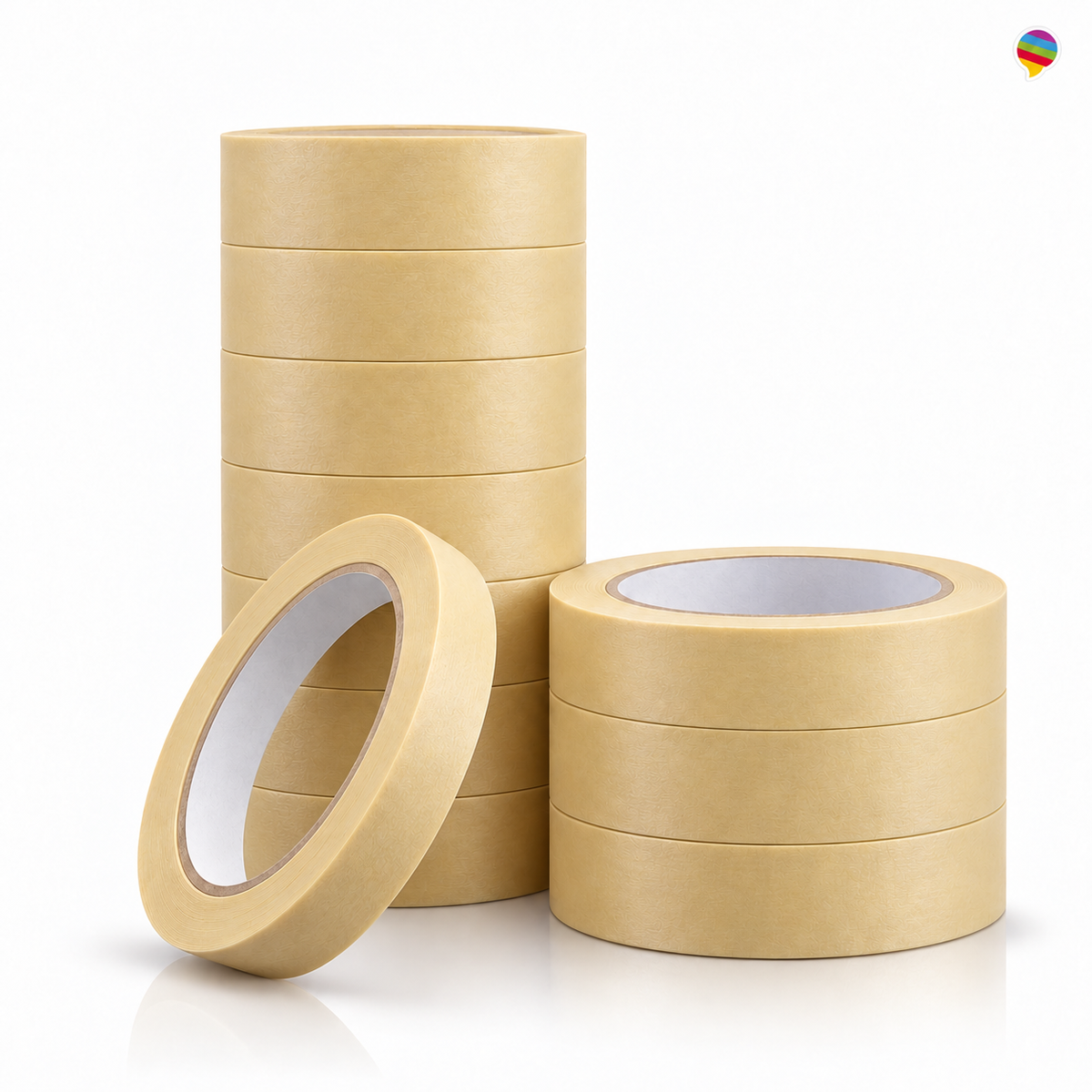 Beiges Abdeckband 19 mm