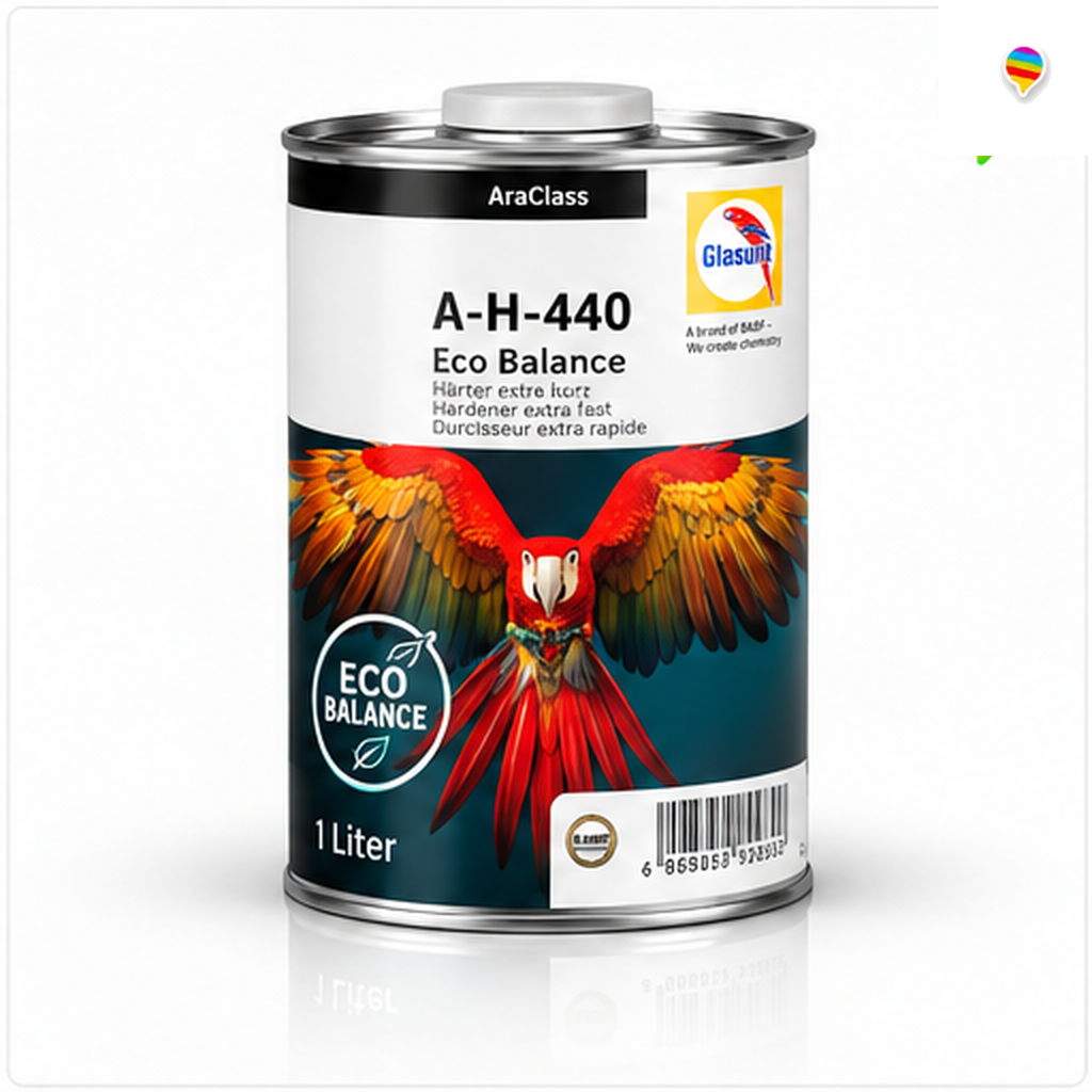 Glasurit AraClass A-H-440 Eco Balance Decklackhärter lang 1 L – KI-generiertes Produktbild